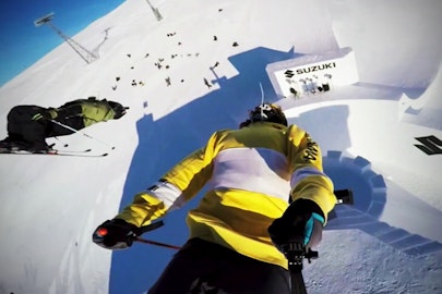 POV: Christof Schenk and Fabian Bösch toss tandem dub backys over the Nine Knights kicker