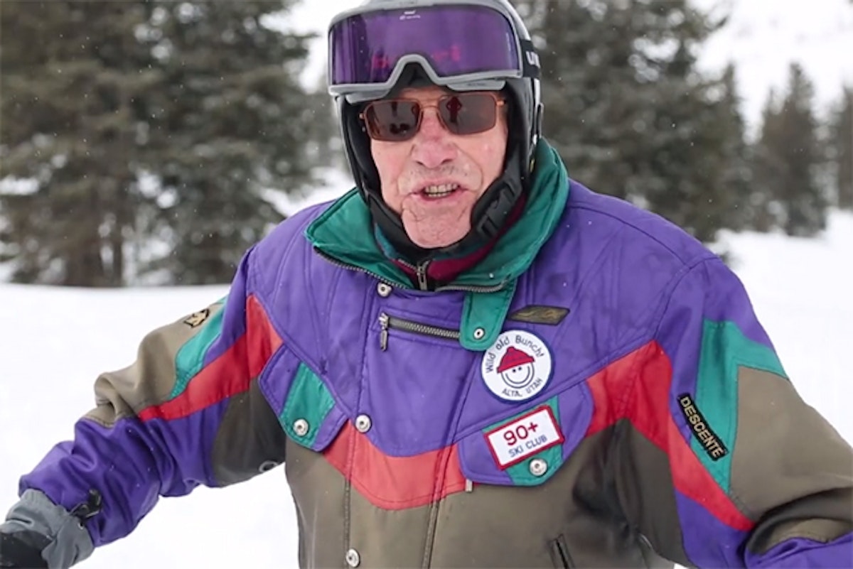 Watch 97-year-old George Jedenoff enjoy some Utah powder