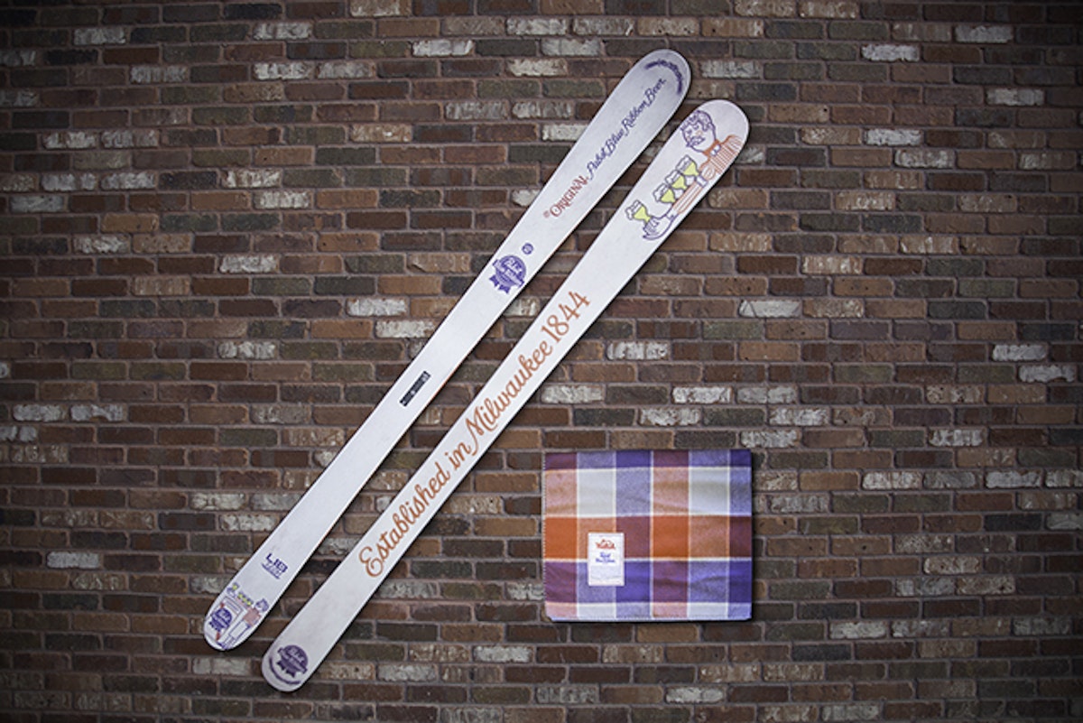 We're giving away a pair of PBR x Lib Tech Wreckreate skis