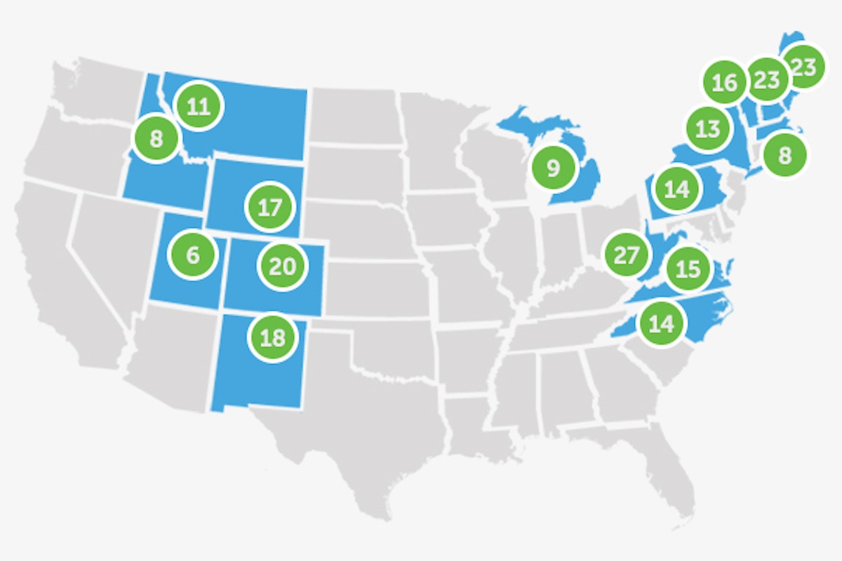Pow Alert: The East Coast reigns supreme while snow returns to the Rockies
