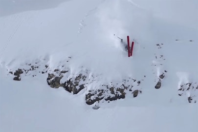Watch Arnaud Rougier somehow ride out of a 360 to double frontflip