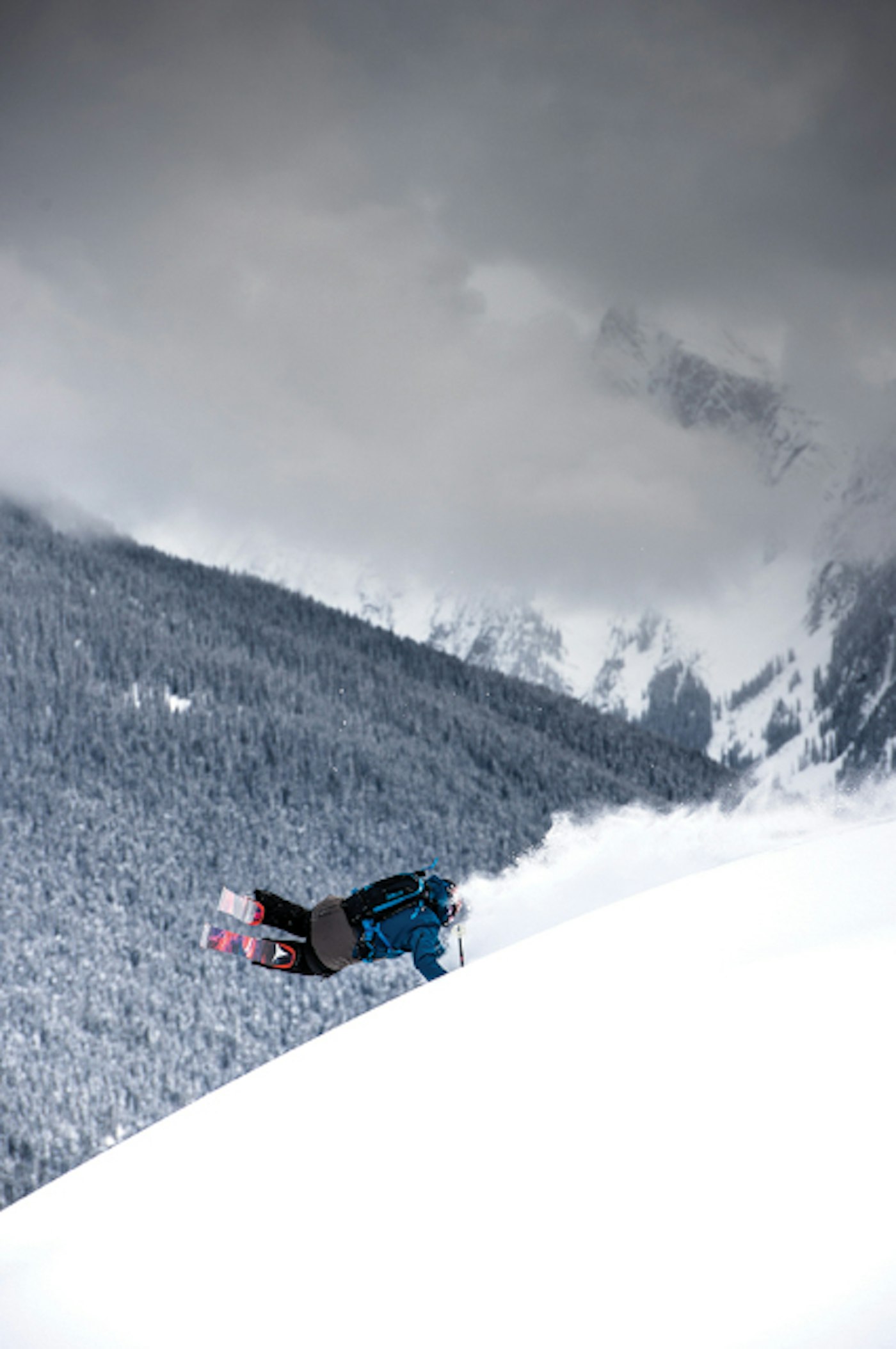 Pro skier Richard Permin with a hand drag