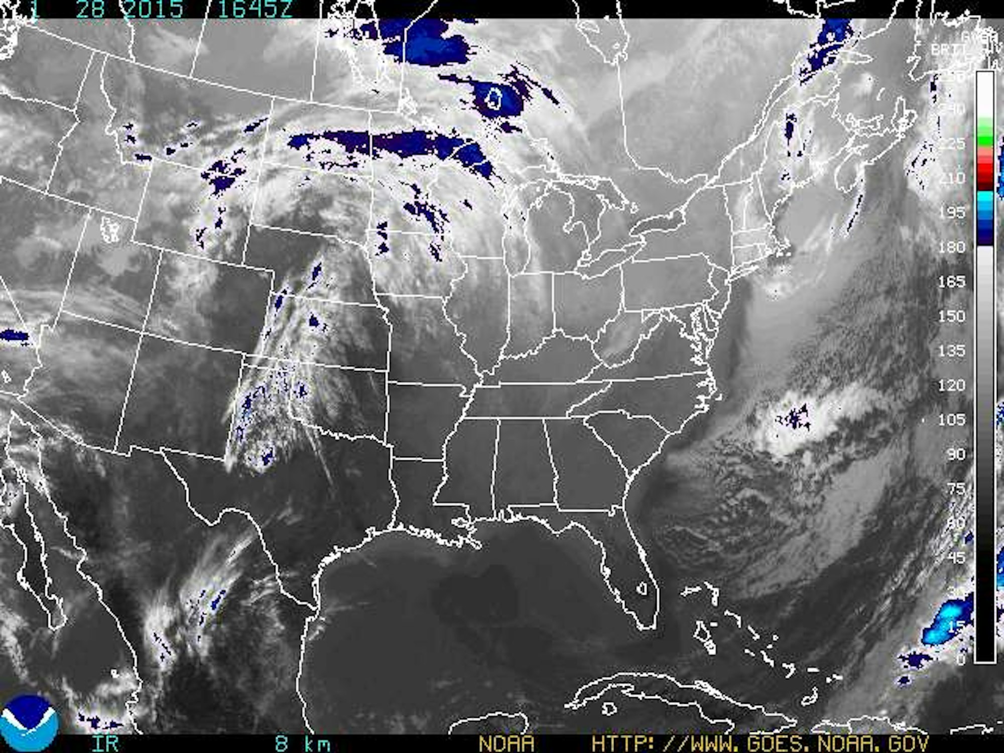 precipitation forecast for the east coast