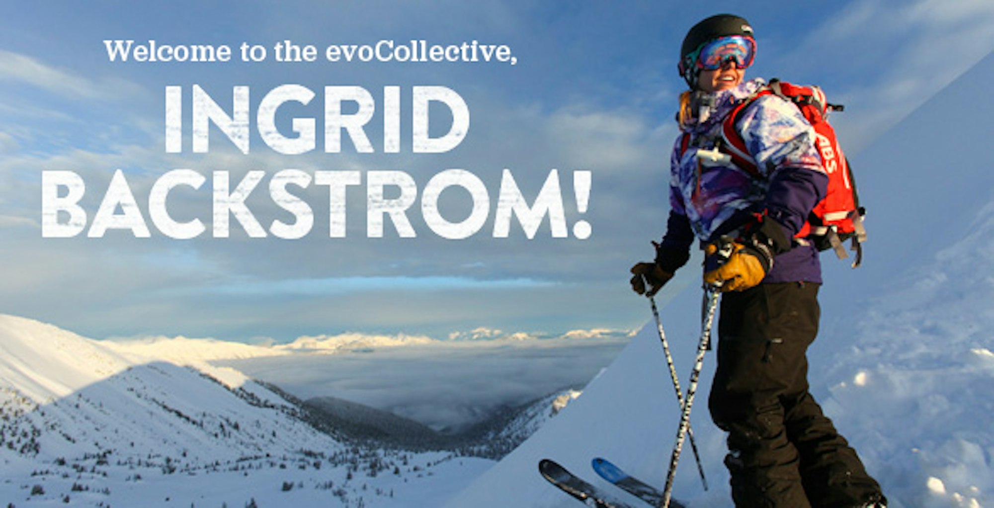 Pro skier Ingrid Backstrom joins evo