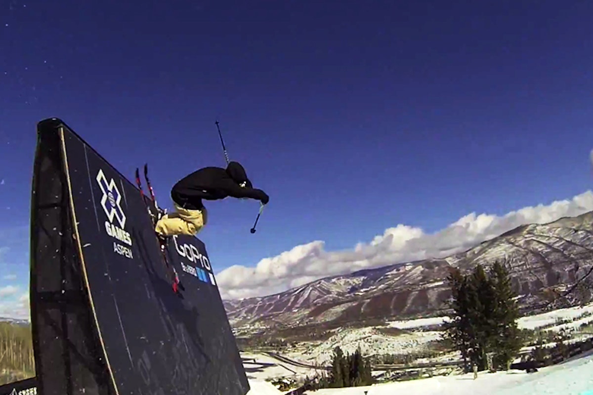 Follow McRae Williams through a practice run on the 2015 X Games slopestyle course