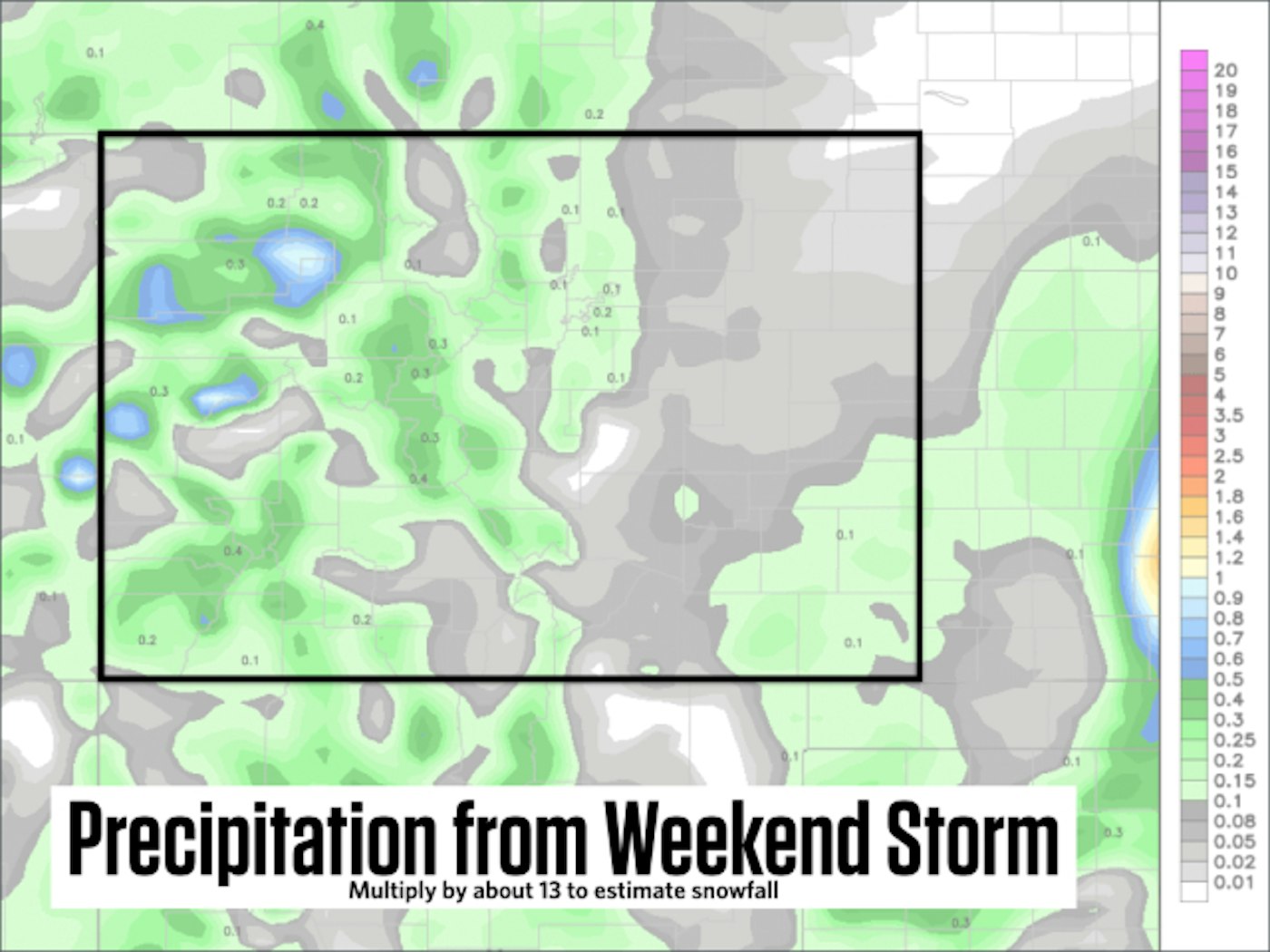 Colorado precipitation forecast