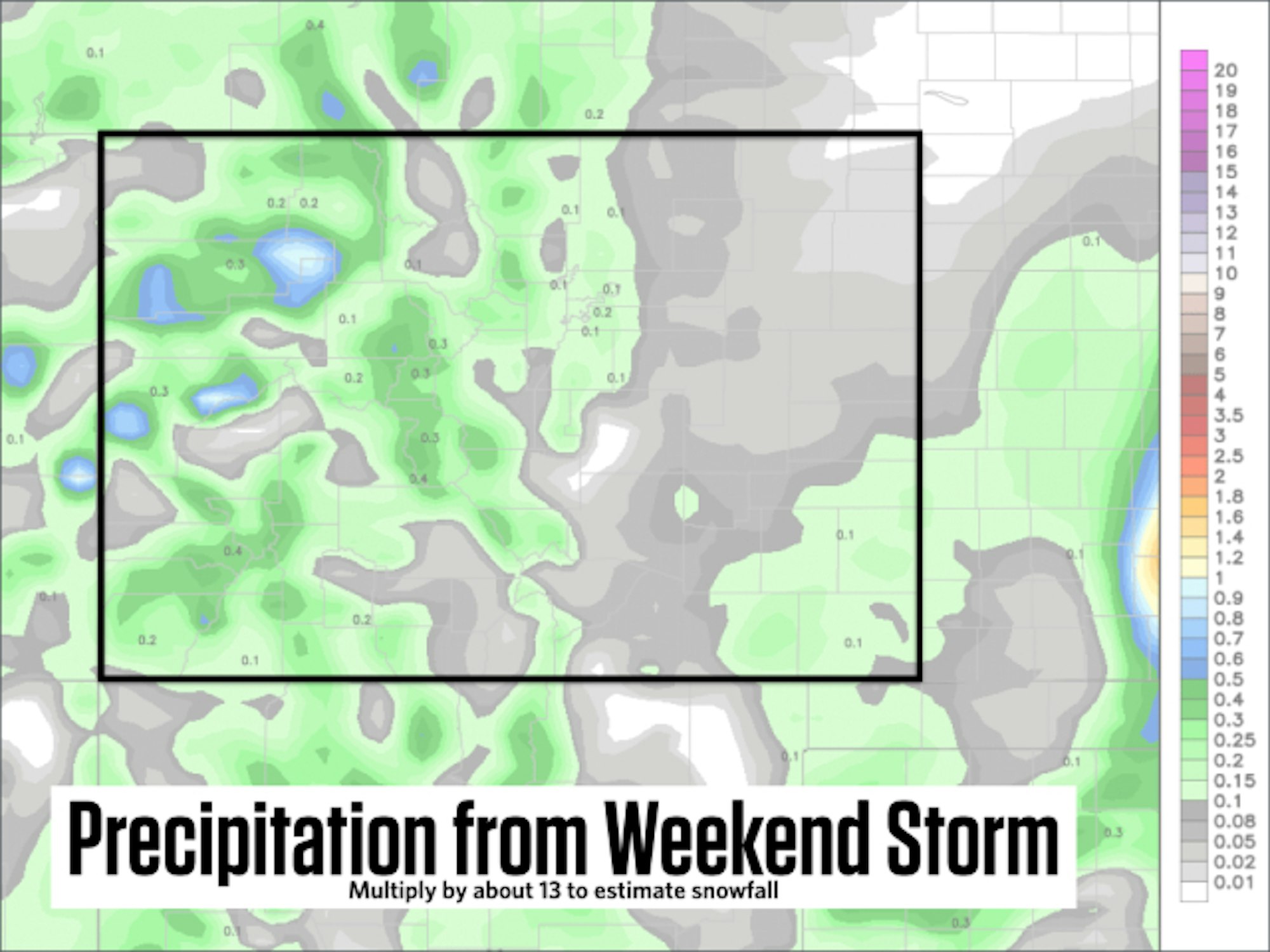 Colorado precipitation forecast