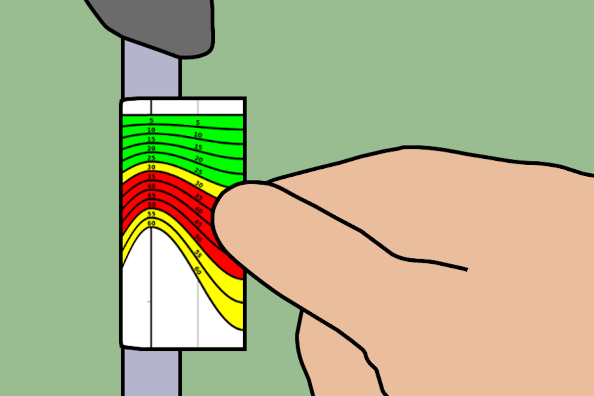 The PoleClinometer is a handy tool for backcountry skiers