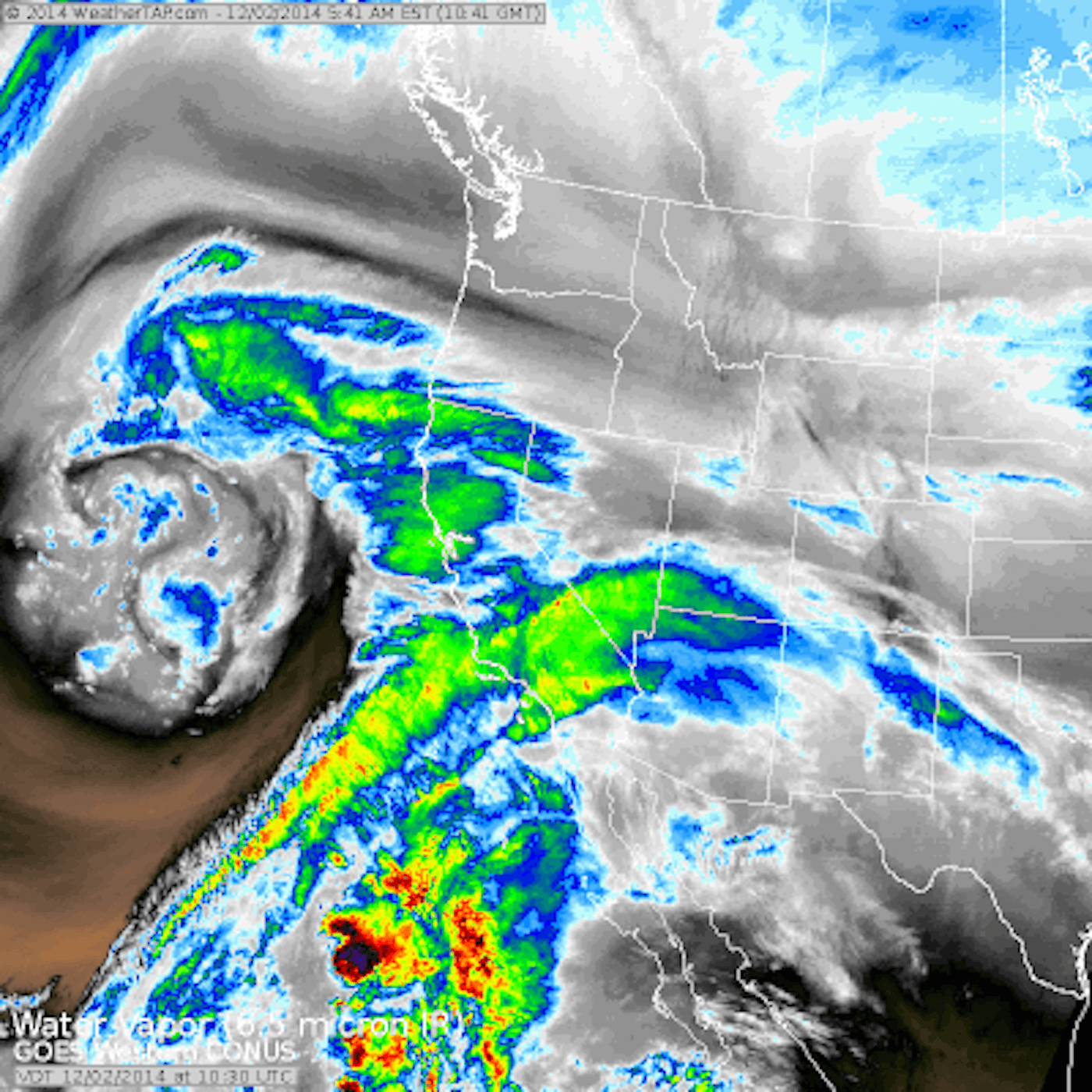 radar map for california december 2014