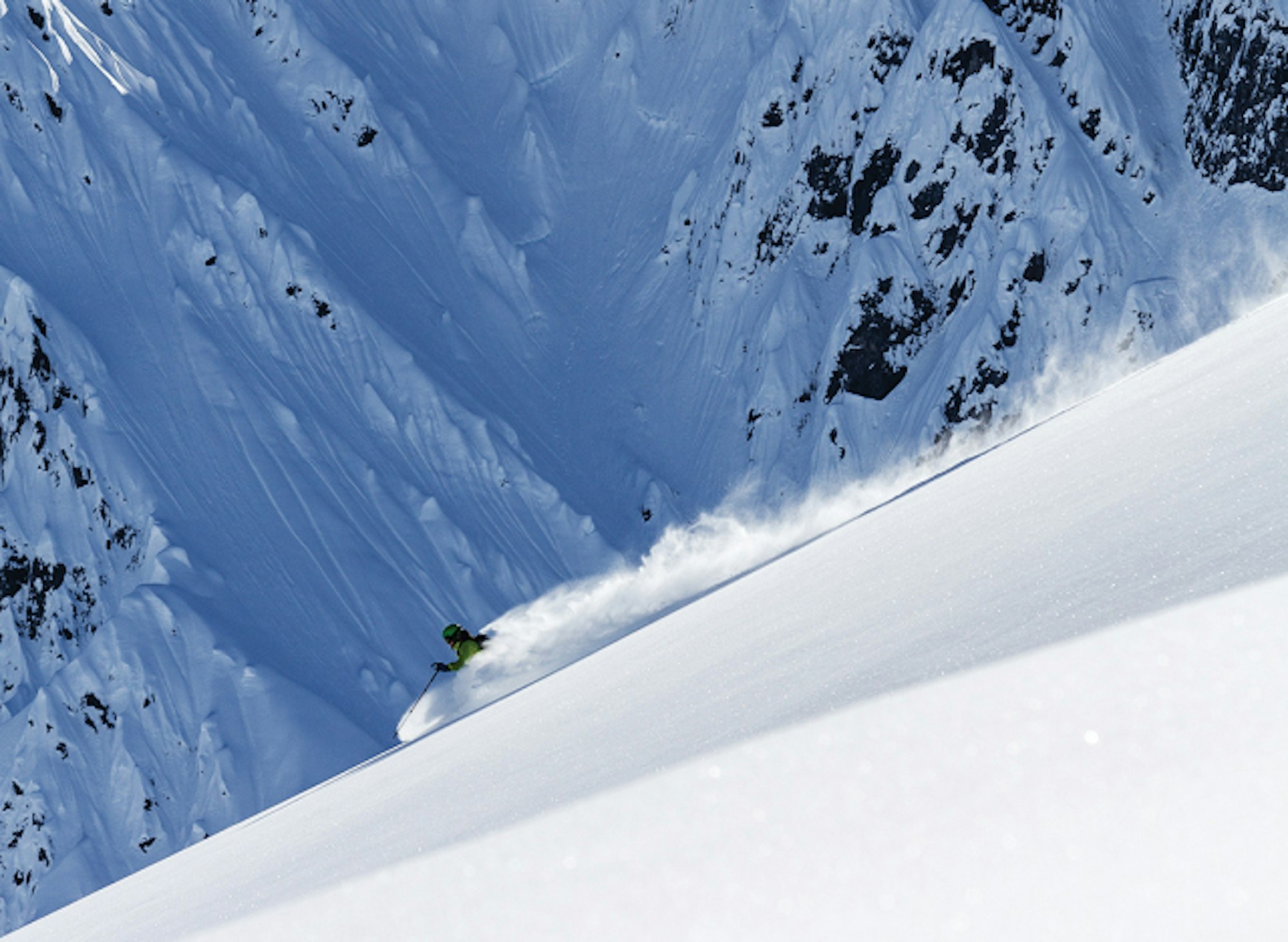 Stephan Salm at Alaska Heliskiing