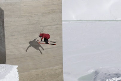 Russ Henshaw's backyard is a freeskier's dream