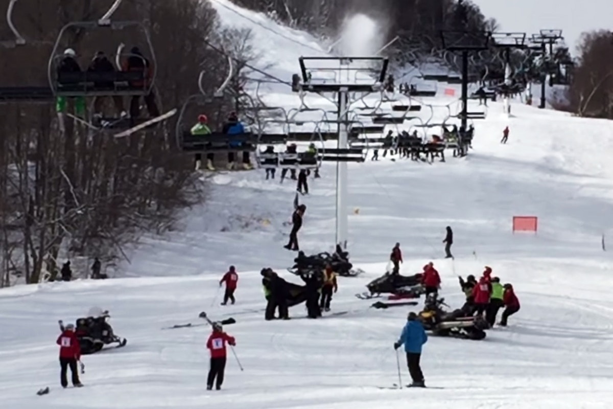 Killington ski patrol rescues young skier dangling from the lift