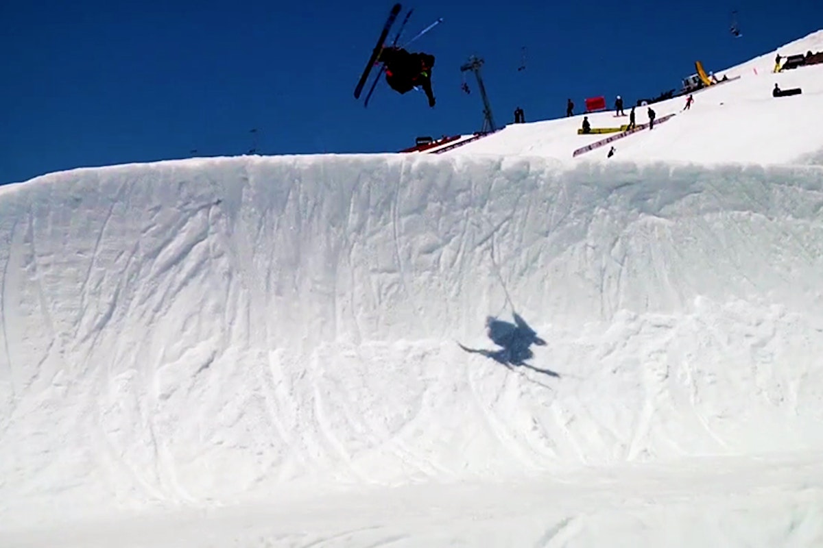 Lucas Wachs performs aerial assault in the backcountry and terrain park in 2013-14 edit