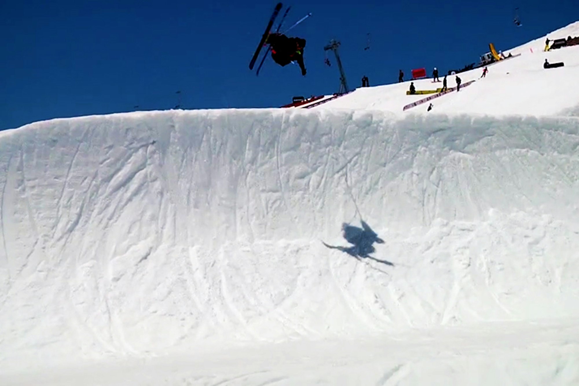 Lucas Wachs performs aerial assault in the backcountry and terrain park in 2013-14 edit