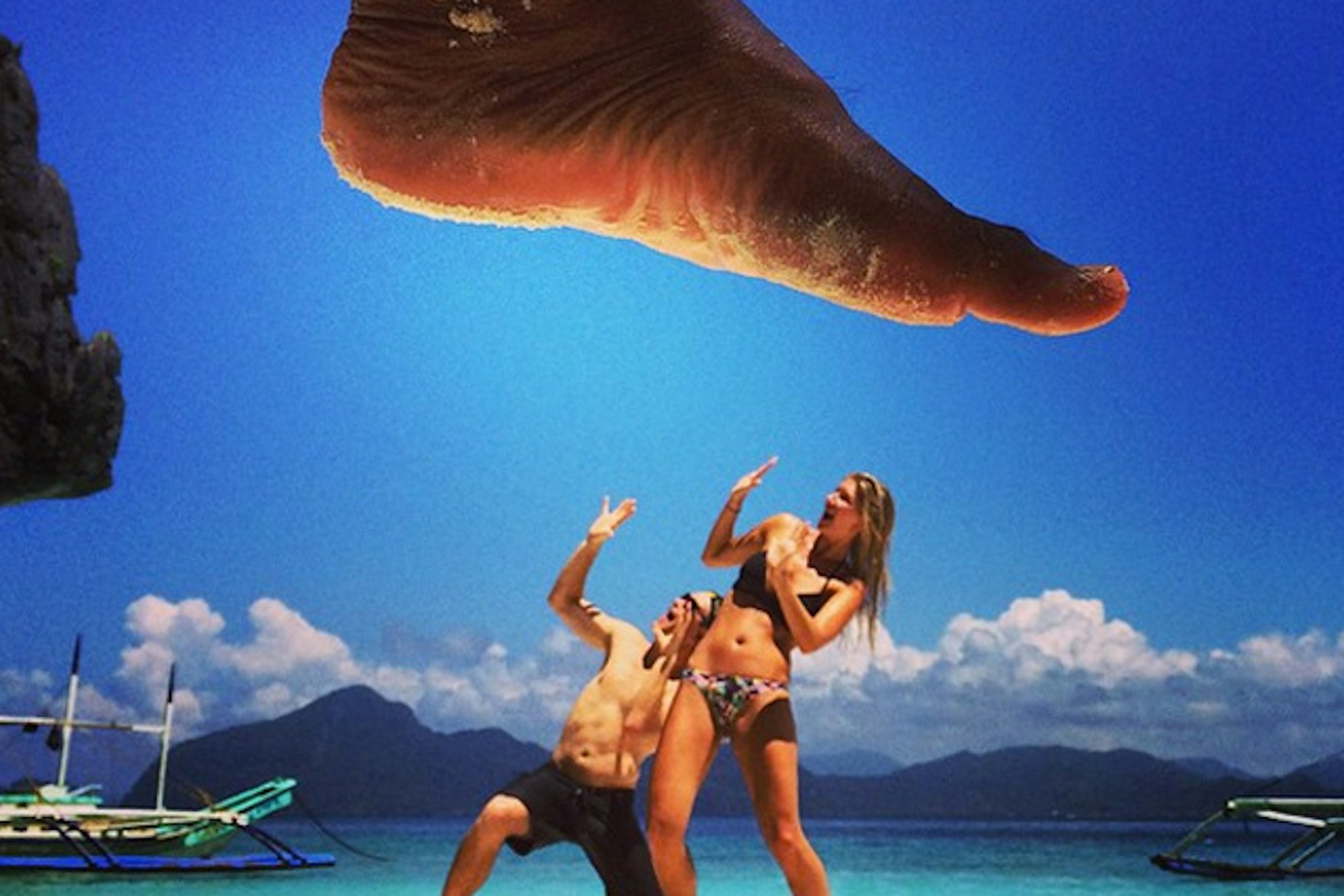 Mike Riddle narrowly escapes death while on beach vacation