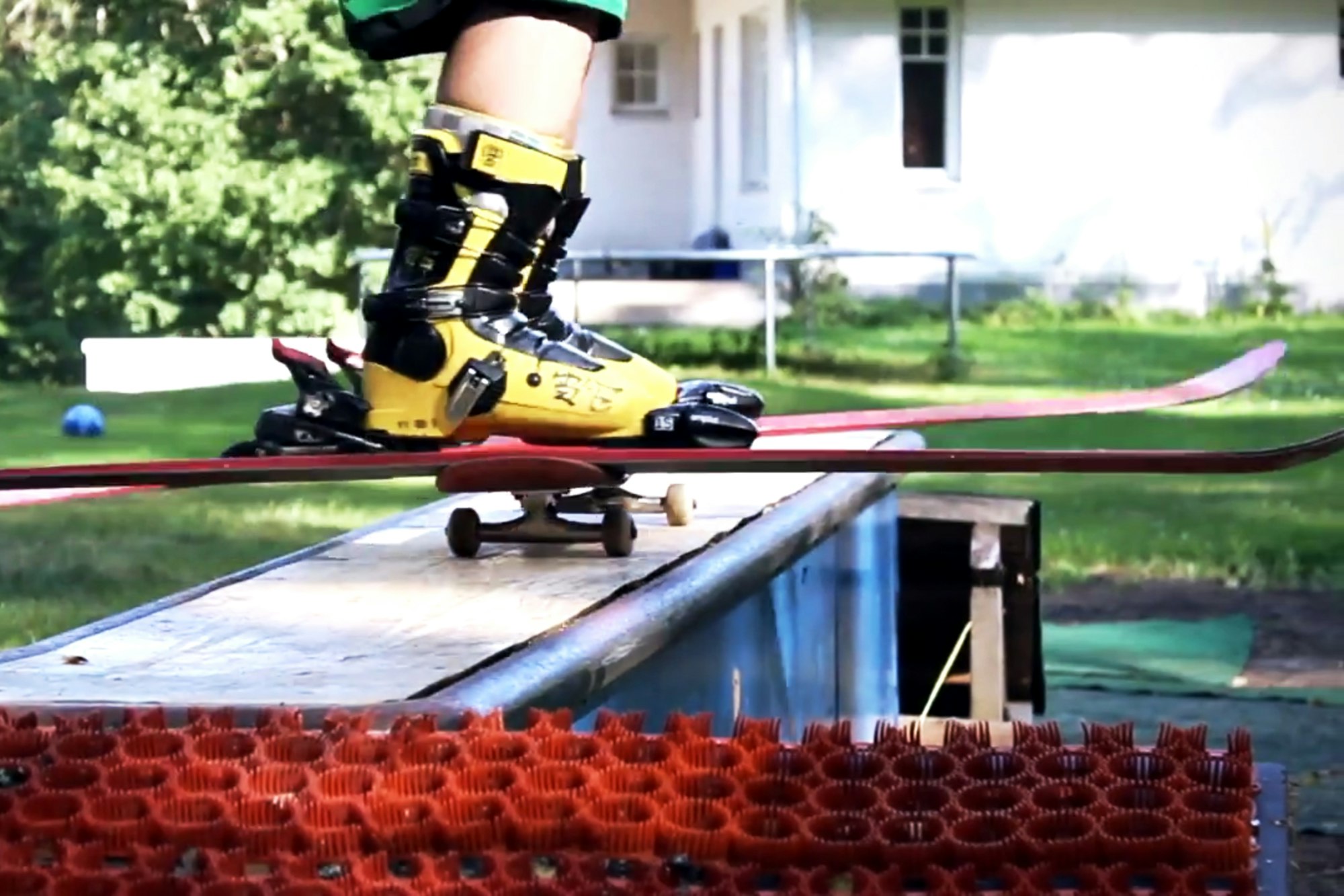 Practice makes perfect: Kevin Salonius is all about the backyard rail setup