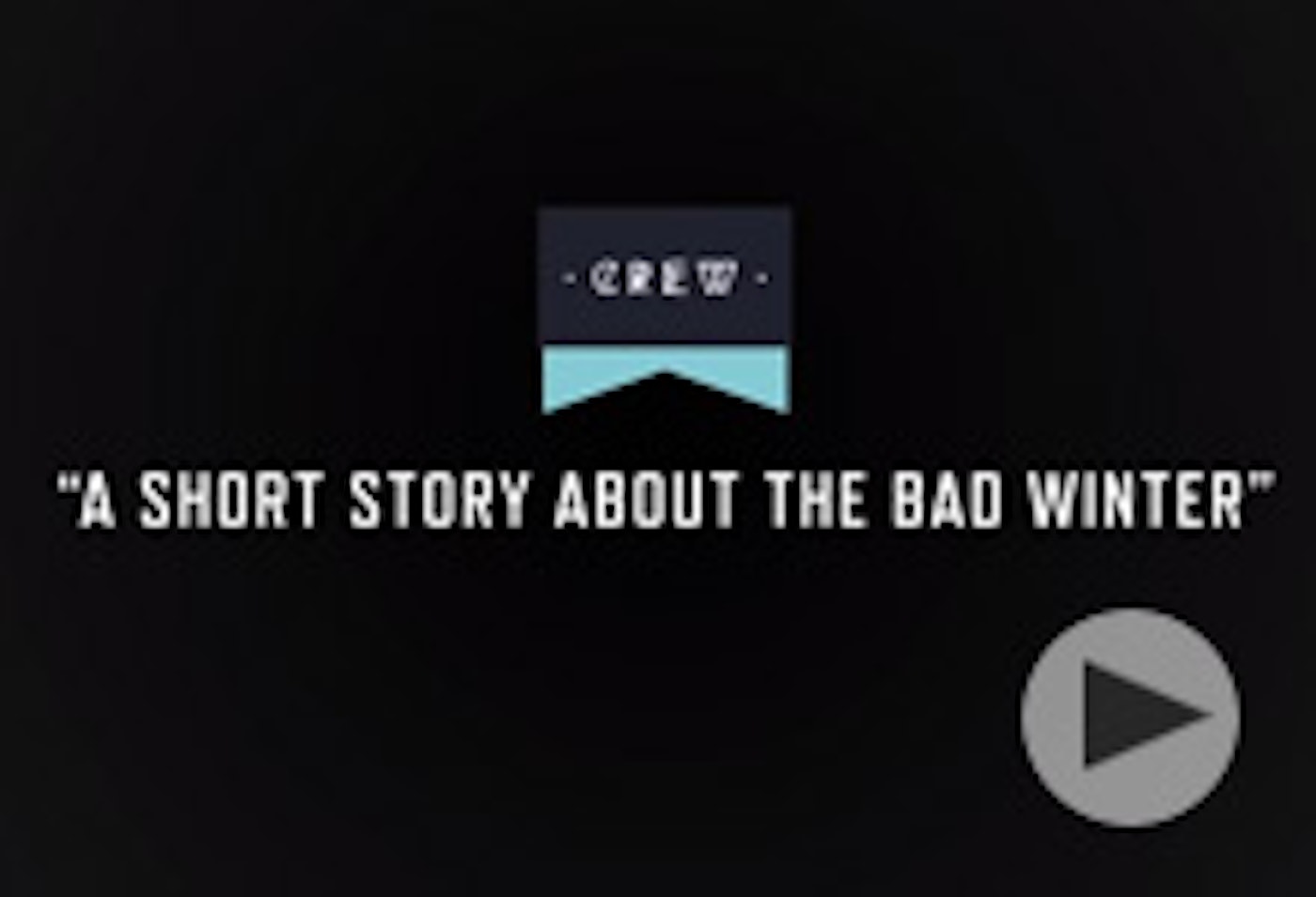 A Short Story About A Bad Winter