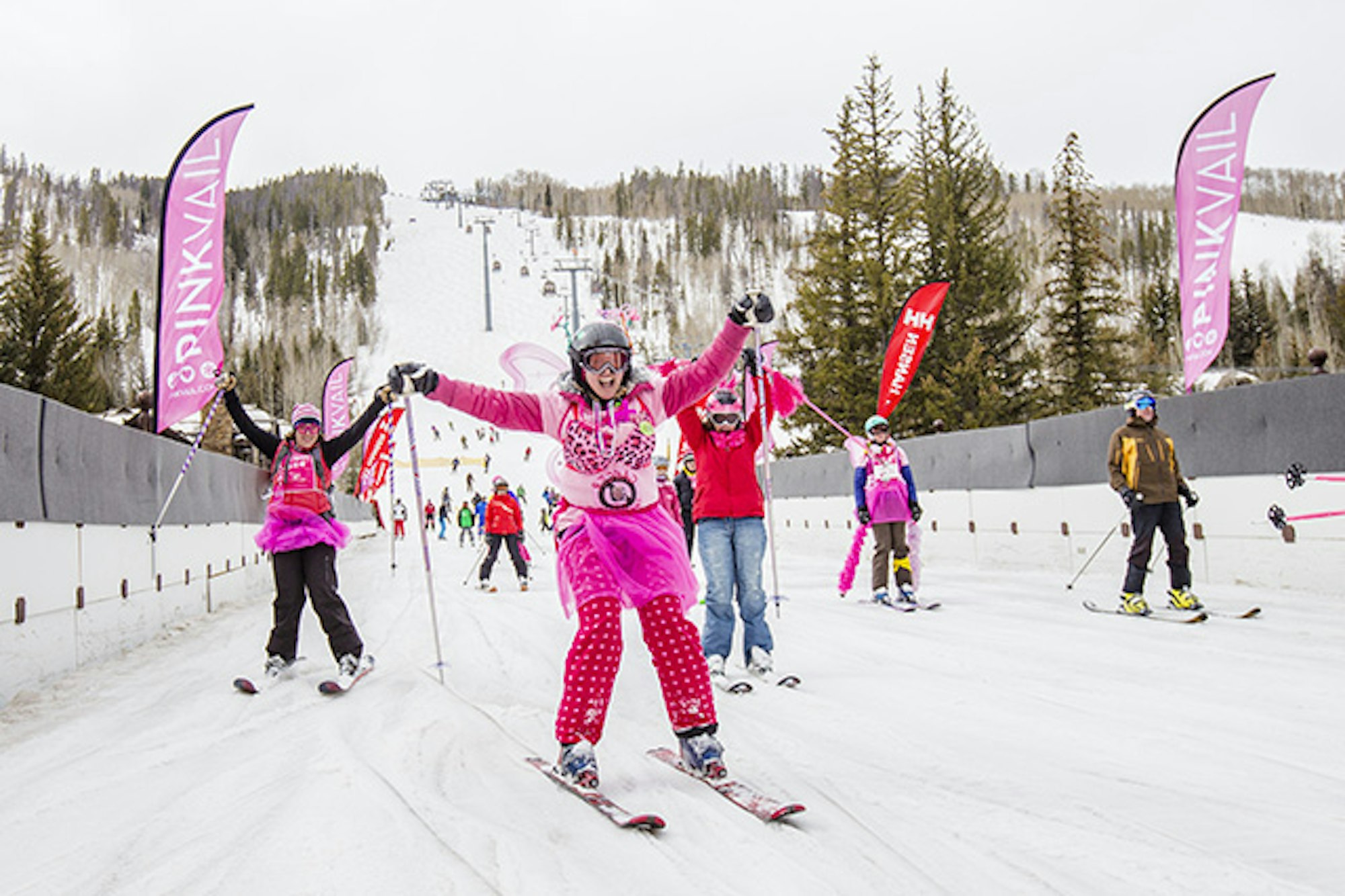 Vail Mtn hosts "Pink Vail," the world's largest ski day to conquer cancer