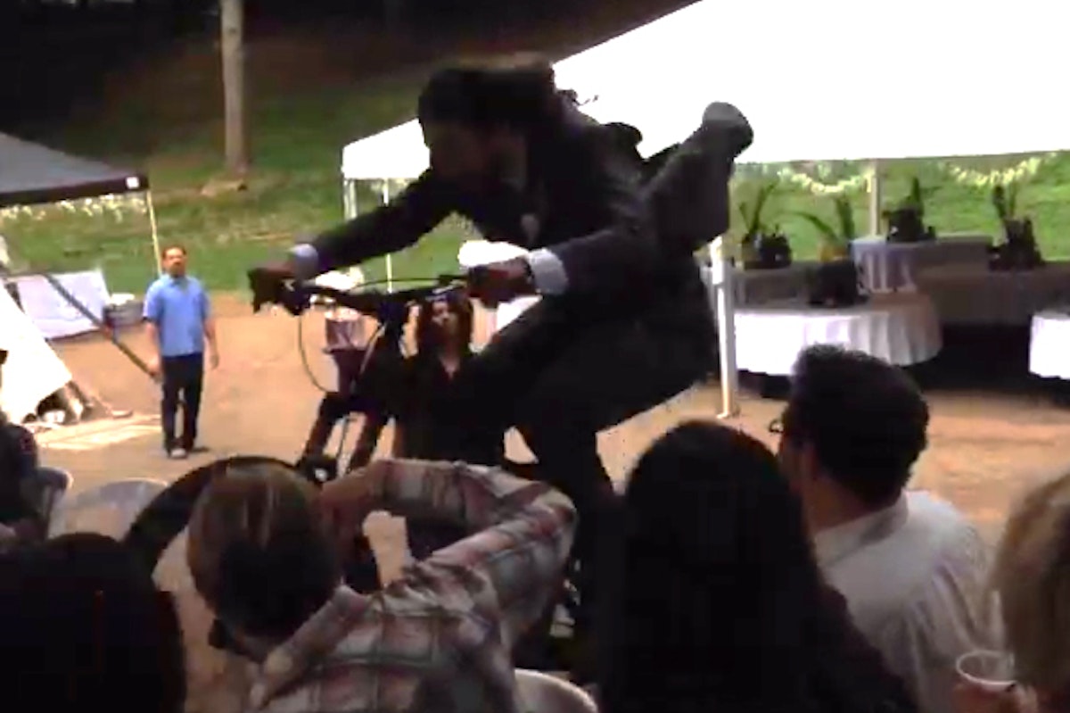 Sage Cattabriga-Alosa had the best wedding entrance ever this weekend