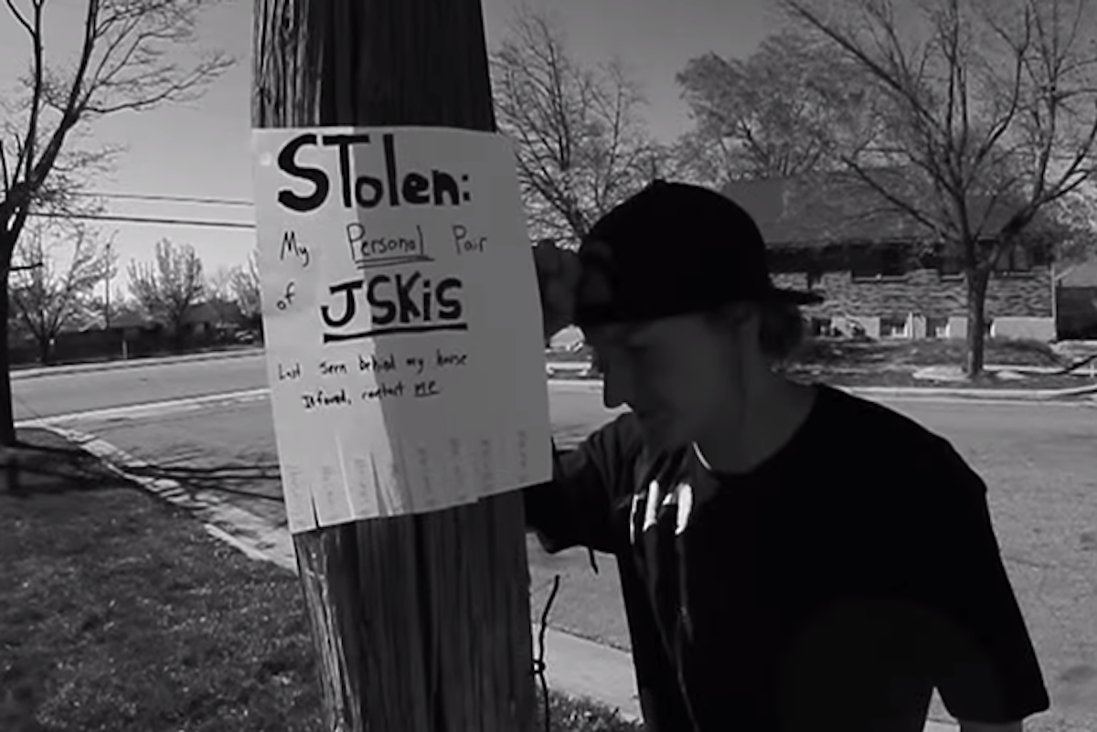 Who stole Steve Stepp's skis?