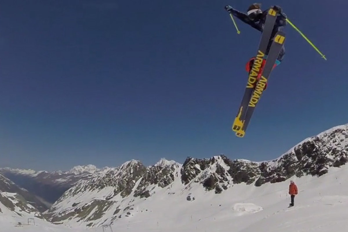 Spring park skiing in Austria does not suck