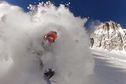 Enjoy 90 seconds of Nate Wallace slaying blower pow in French Alps