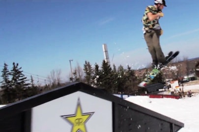 Cole Drexler gets funky on the rails at Blue Mountain Resort's closing weekend
