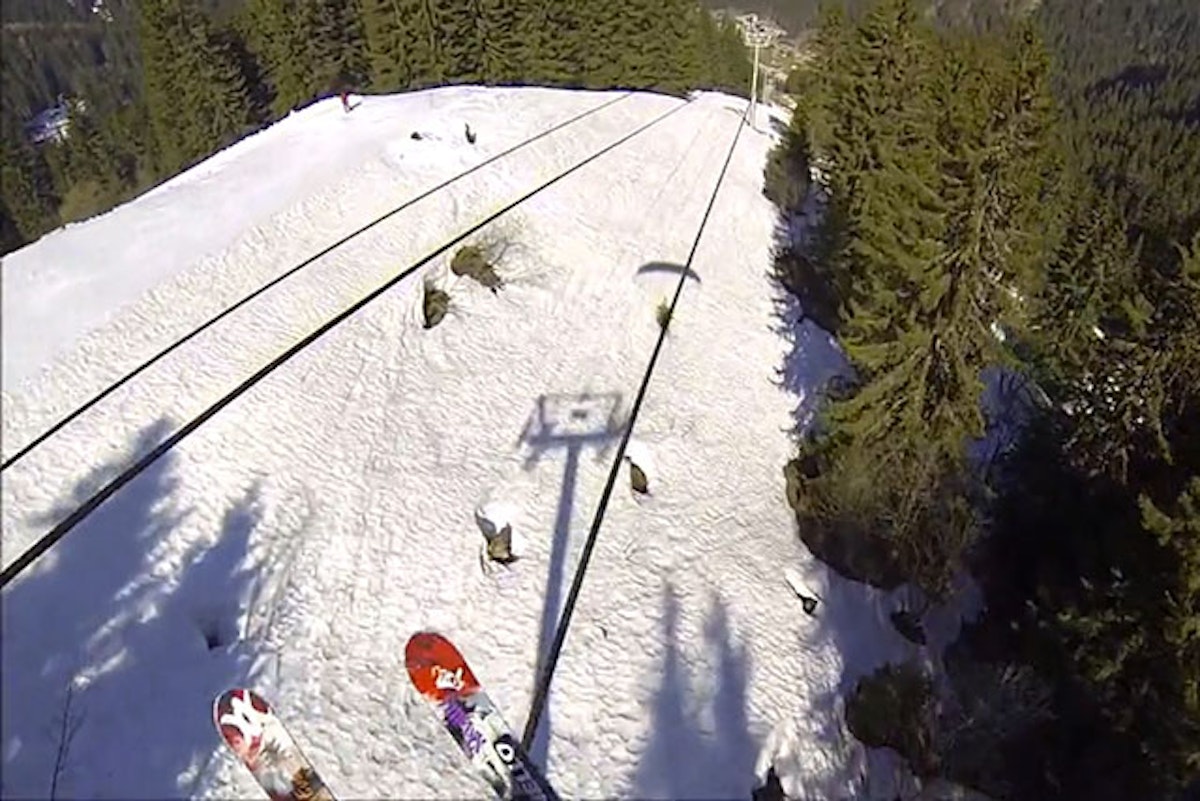 MMWUC: Speed rider slides chairlift cable, plus Brian Williams raps "Gin and Juice"