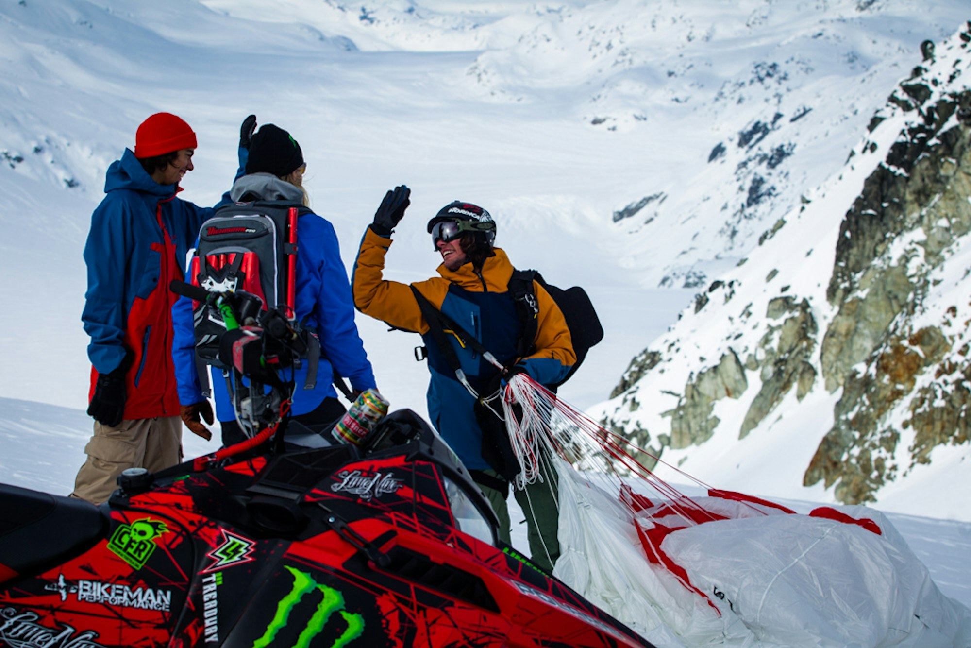 Gallery: Rory Bushfield tosses skis from plane, skydives into Whistler backcountry