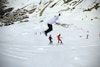 Completely negligent snowboarder takes out two totally innocent skiers