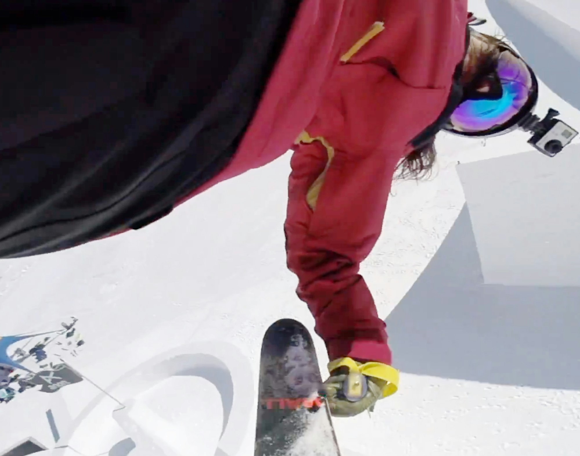 A cork 7 from Emma Dahlström's point of view at the 2014 Nine Queens contest