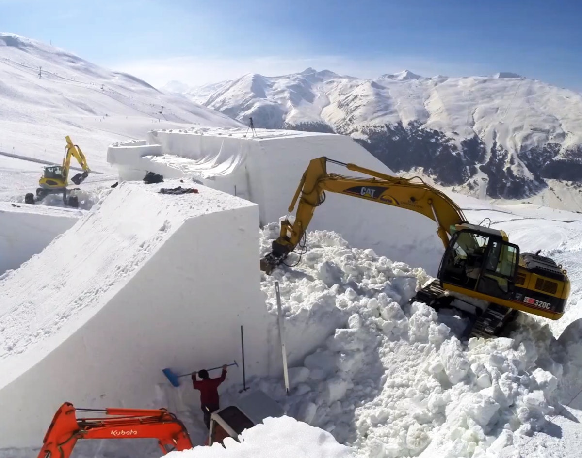 Watch GoPro footage of the construction of the outrageous Nine Knights setup