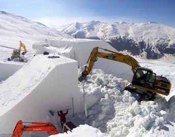 Watch GoPro footage of the construction of the outrageous Nine Knights setup