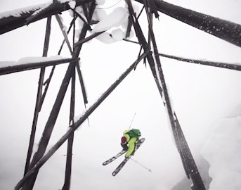 Josh Daiek maneuvers through abandoned BC mining town in "Framework"