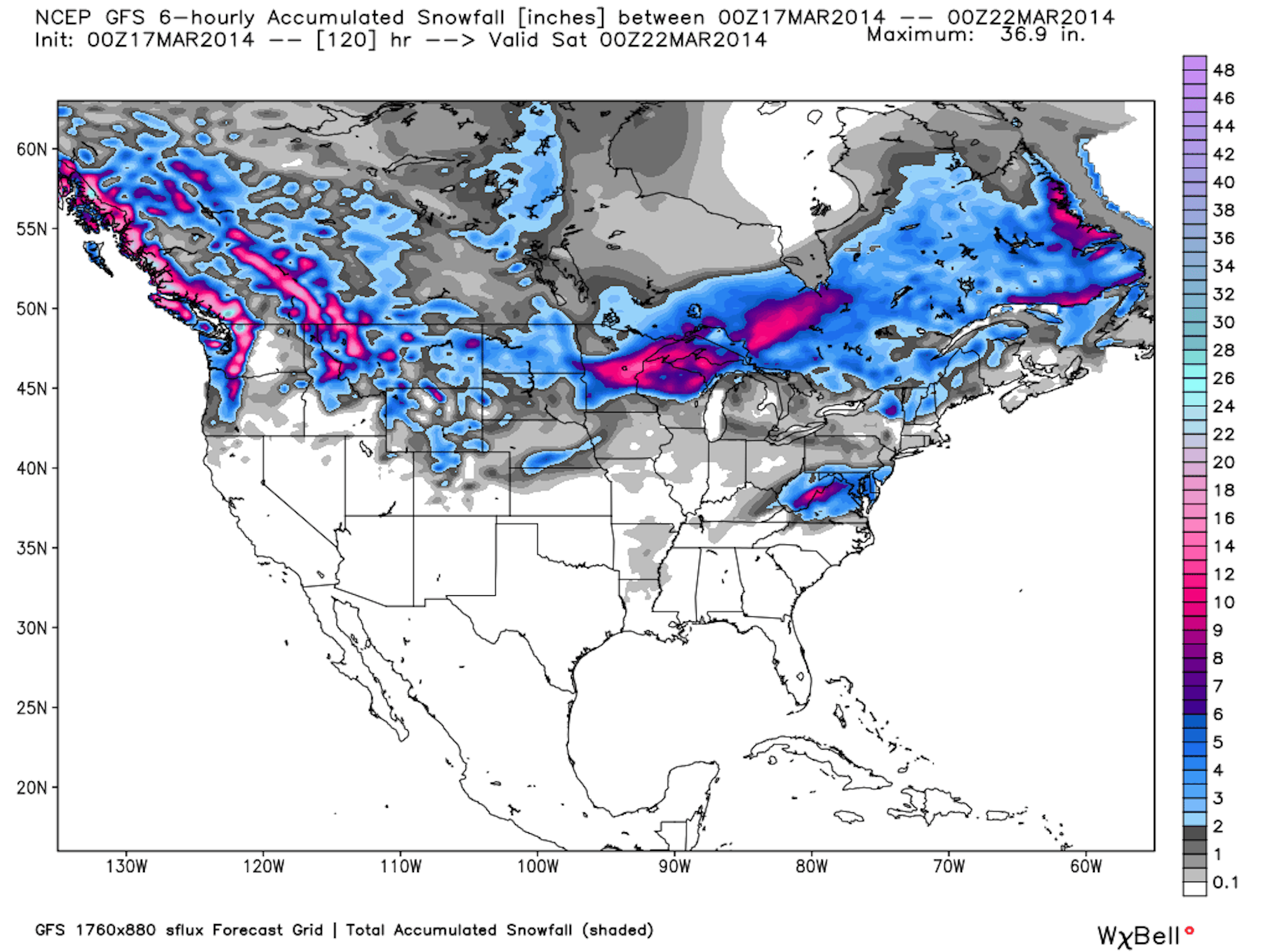 GFS 317 Total Snow