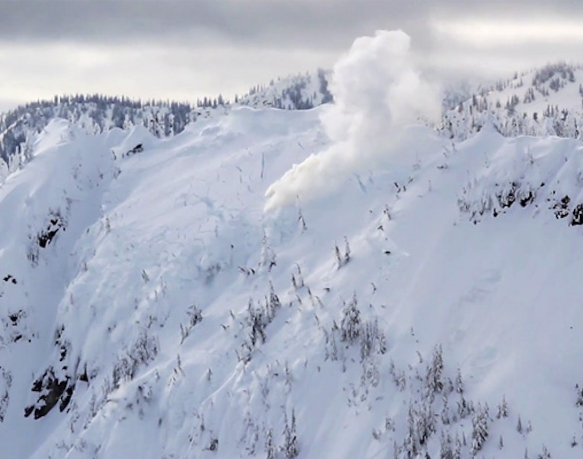 Amazing footage showcases avalanche control work above Stevens Pass