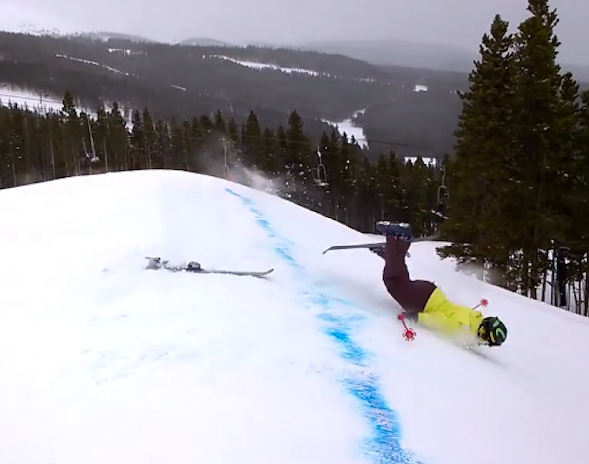 "Gutsy mom tries terrain park," and things don't go very well