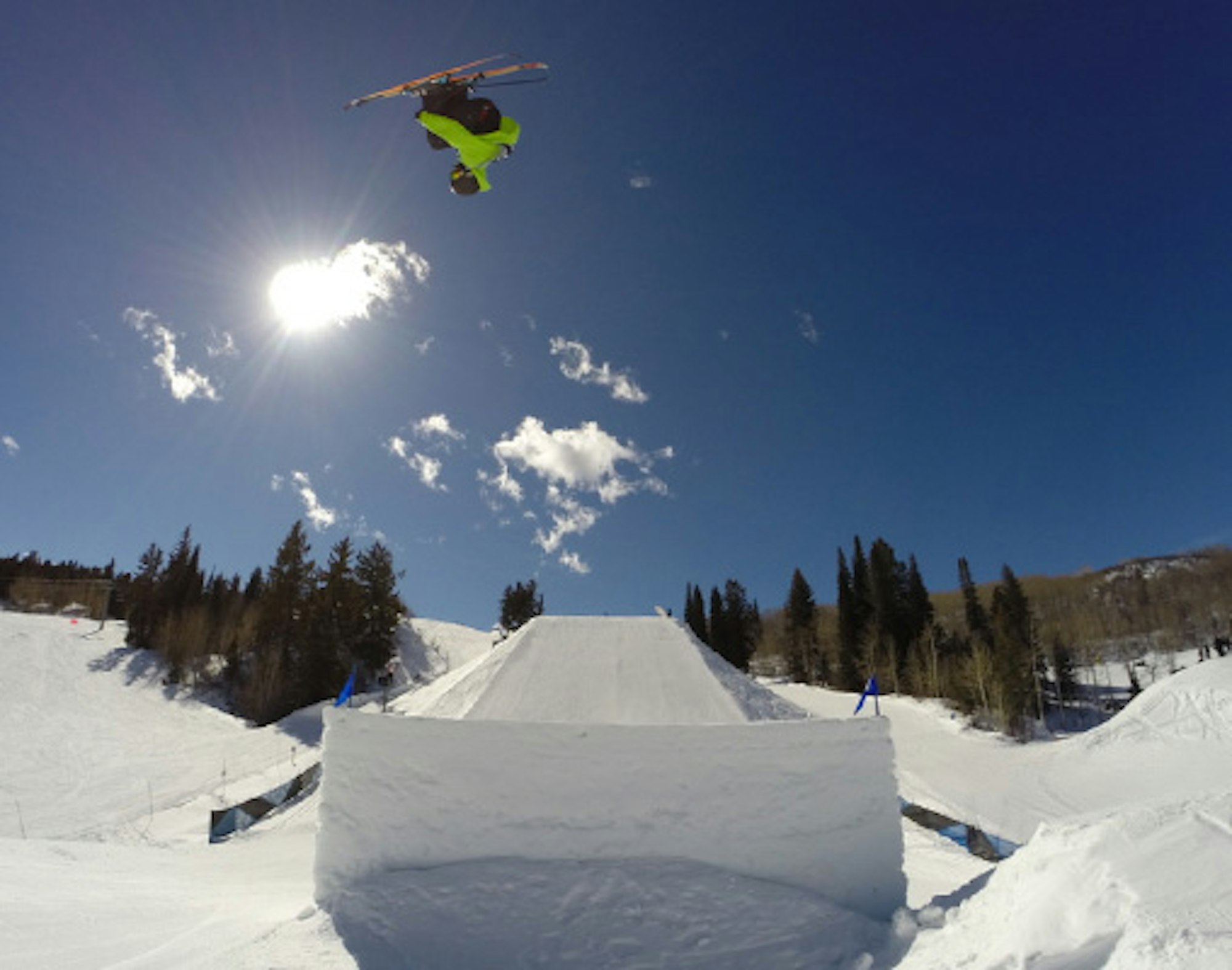 Matt Walker wins men's slopestyle final at 2014 Aspen/Snowmass Freeskiing Open