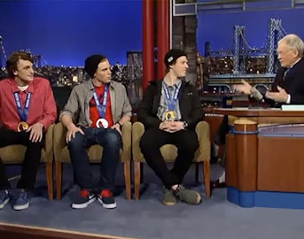 Watch Olympic slopestyle medalists Christensen, Kenworthy and Goepper on David Letterman