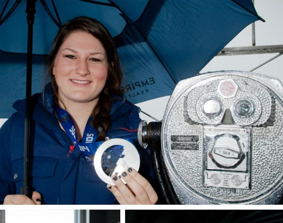 Devin Logan shows off Olympic silver medal atop Empire State Building