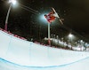 Notes and photos: First Olympic halfpipe nighttime training session