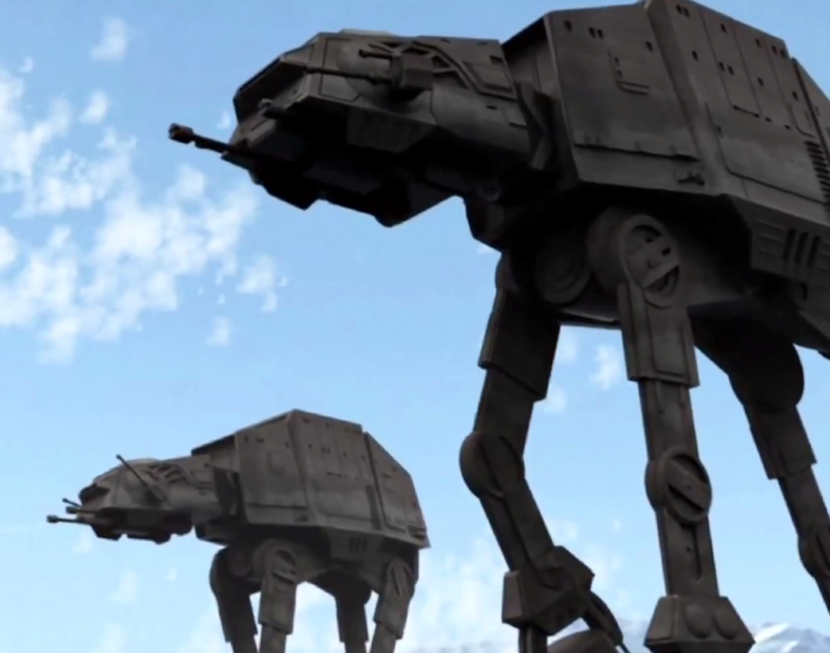 Video: What if the giant walkers from Star Wars invaded the Olympics?