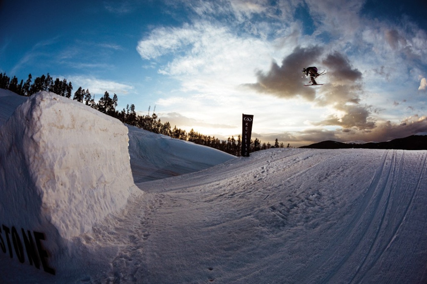 Keri Herman skiing at Keystone, CO. Winter 2013.