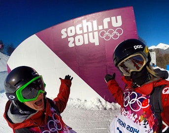Athletes share first perspectives on Olympic slopestyle course