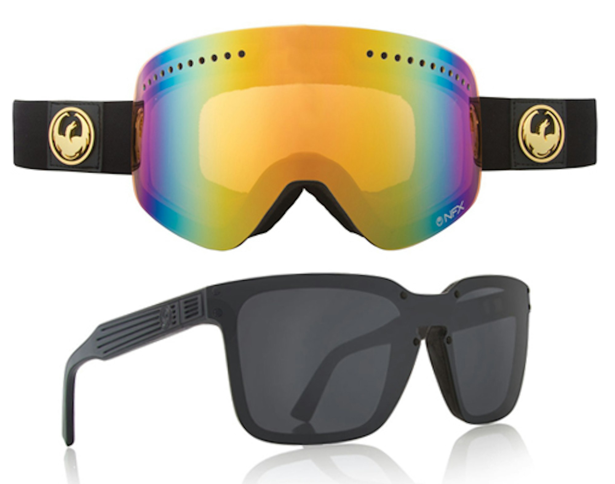 We're giving away the Dragon NFX goggle and Mansfield sunglass