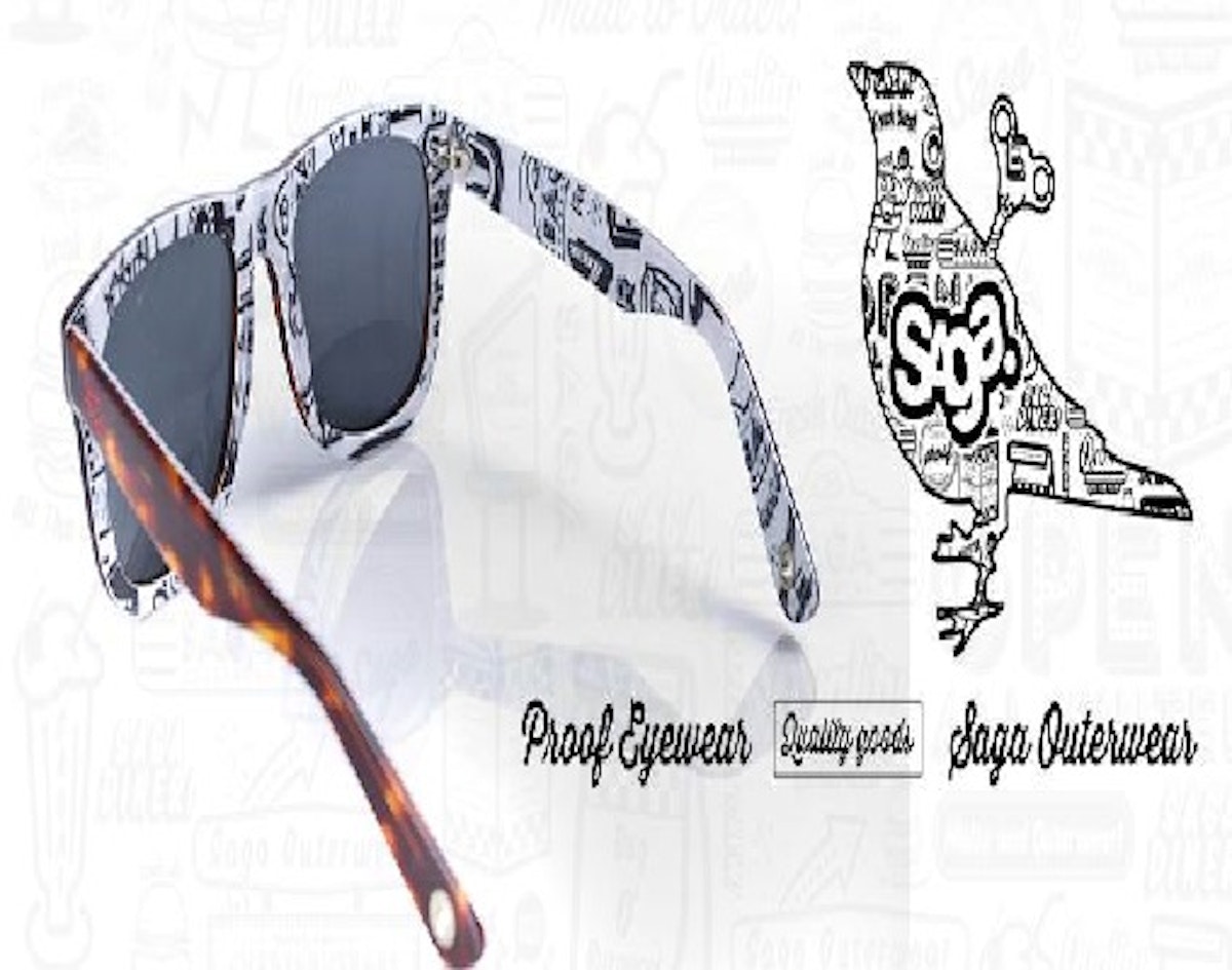 Saga Outerwear partners with Proof Eyewear to produce limited edition sunglasses