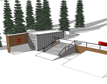 Nick Hall wins Sunday River's Design a Feature Contest with "urban plaza"