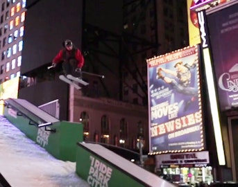 "I Ride Park City" invades Times Square to slide rails in the big city