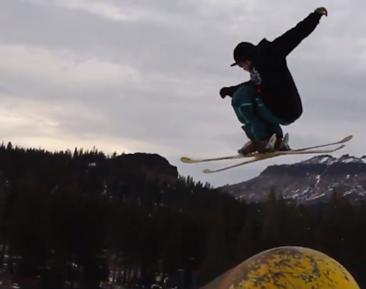 Tahoe jib scene is highlighted in Garrett Russell's 2013 edit "Rubberband Man"
