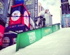 100 days from Sochi, US Freeskiing team shreds jib set-up in Times Square